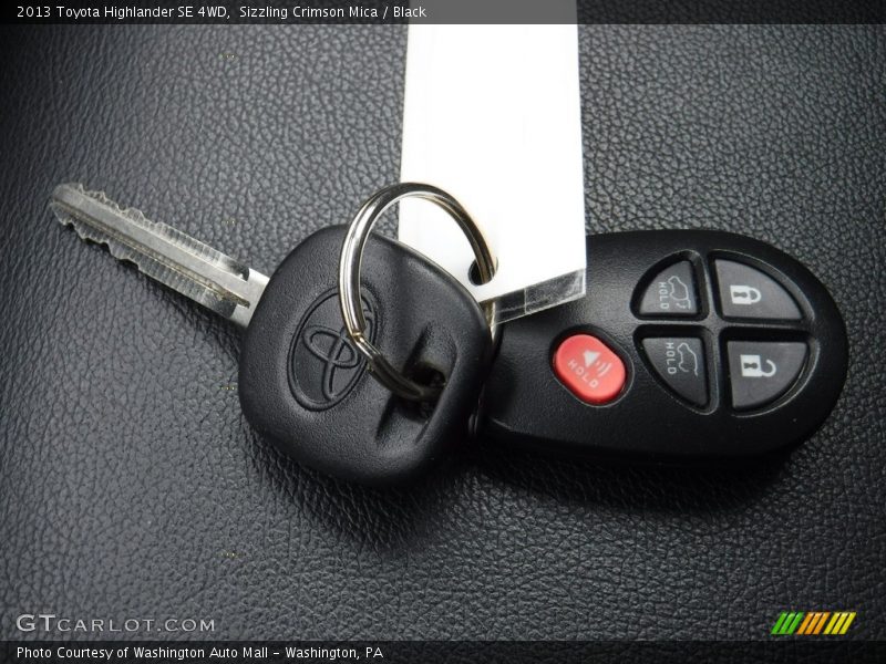 Sizzling Crimson Mica / Black 2013 Toyota Highlander SE 4WD