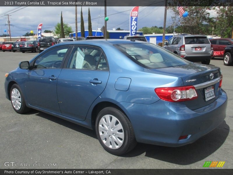 Tropical Sea Metallic / Bisque 2013 Toyota Corolla LE