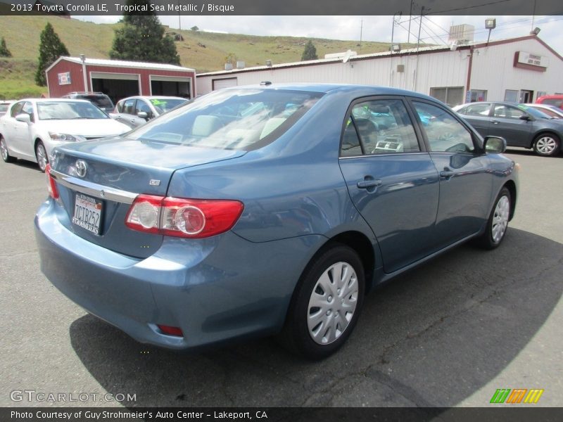Tropical Sea Metallic / Bisque 2013 Toyota Corolla LE