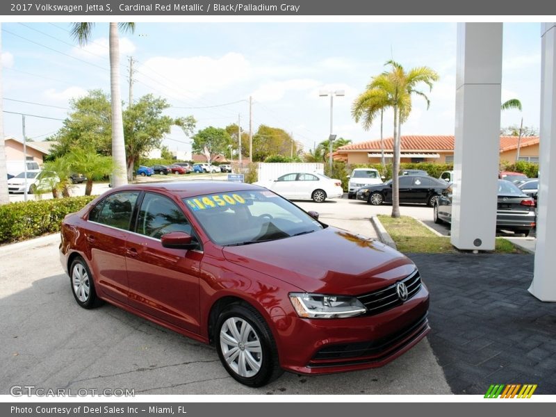 Cardinal Red Metallic / Black/Palladium Gray 2017 Volkswagen Jetta S