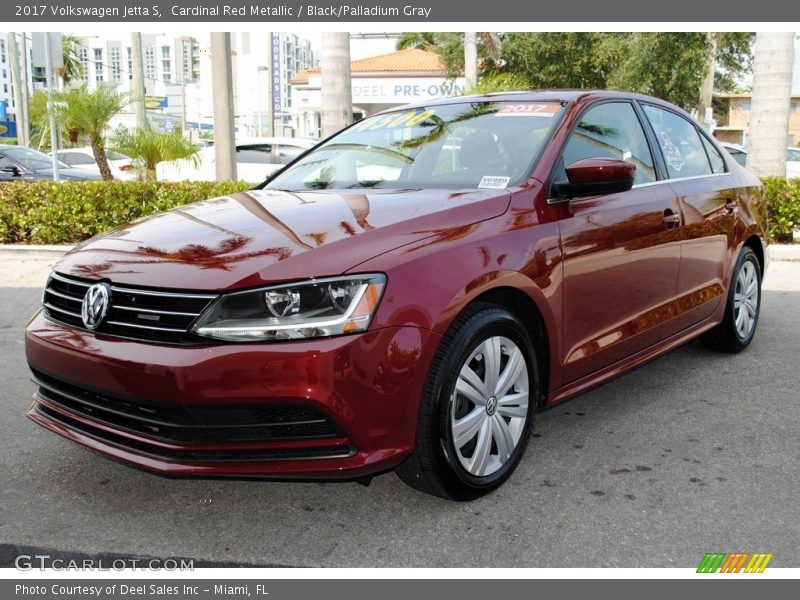 Cardinal Red Metallic / Black/Palladium Gray 2017 Volkswagen Jetta S