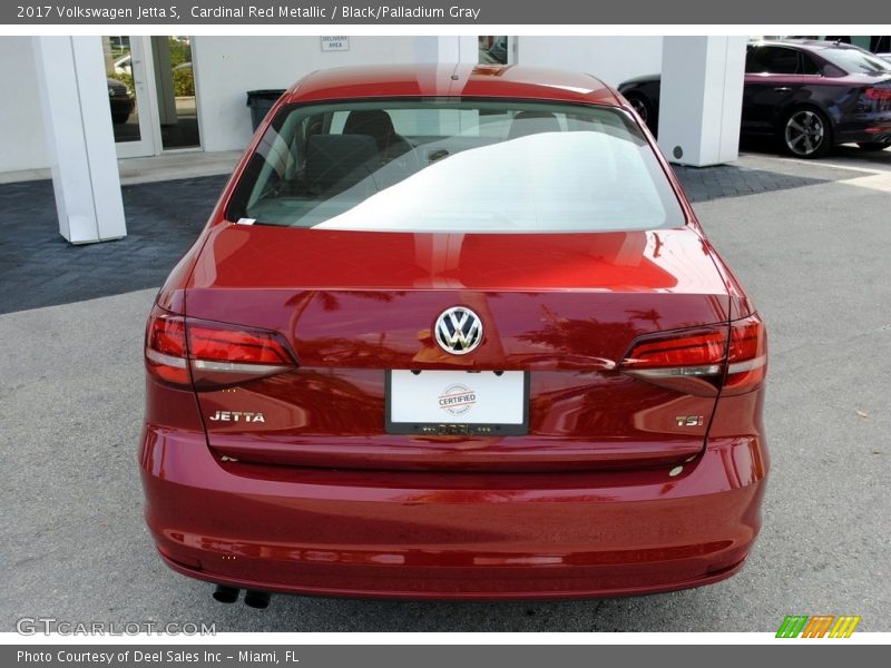 Cardinal Red Metallic / Black/Palladium Gray 2017 Volkswagen Jetta S
