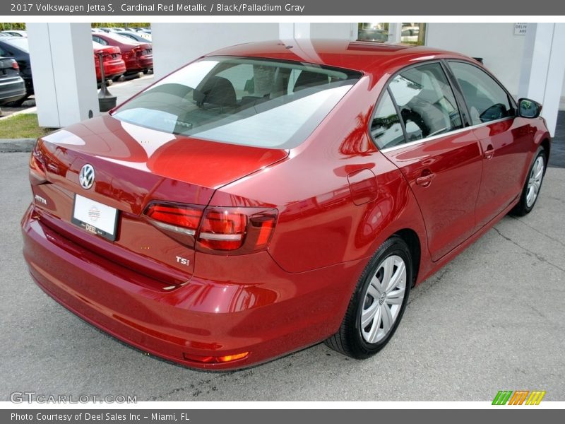 Cardinal Red Metallic / Black/Palladium Gray 2017 Volkswagen Jetta S