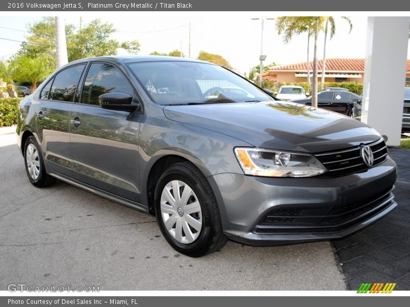 Platinum Grey Metallic / Titan Black 2016 Volkswagen Jetta S