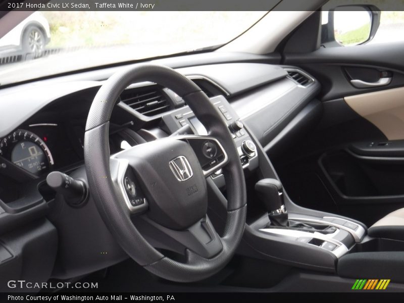 Taffeta White / Ivory 2017 Honda Civic LX Sedan