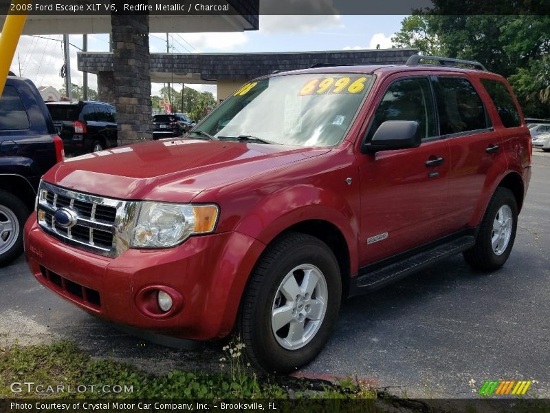 Redfire Metallic / Charcoal 2008 Ford Escape XLT V6