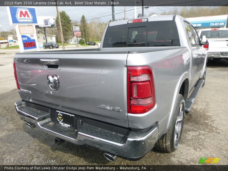 Billett Silver Metallic / Black 2019 Ram 1500 Laramie Crew Cab 4x4