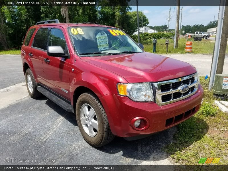 Redfire Metallic / Charcoal 2008 Ford Escape XLT V6