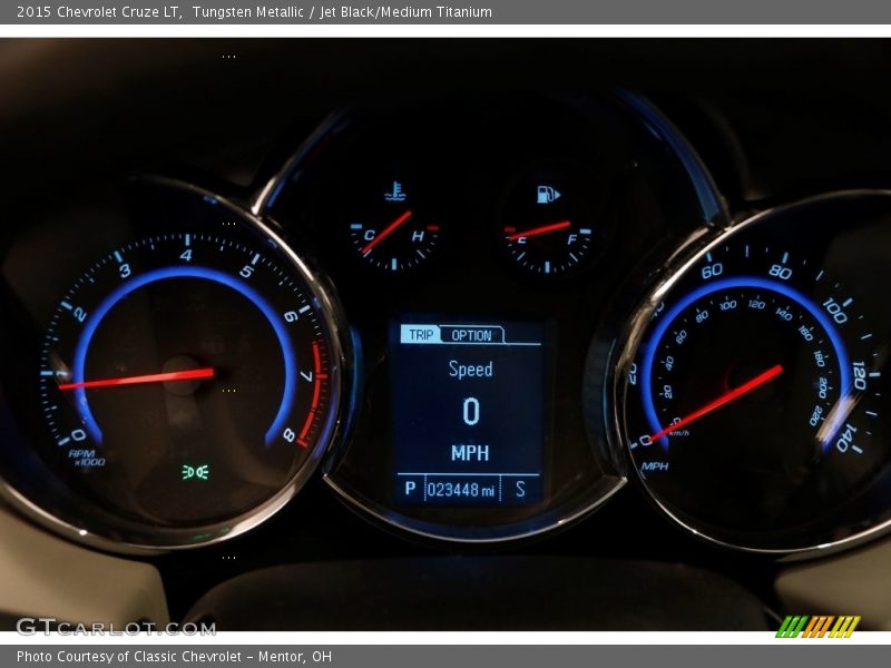 Tungsten Metallic / Jet Black/Medium Titanium 2015 Chevrolet Cruze LT