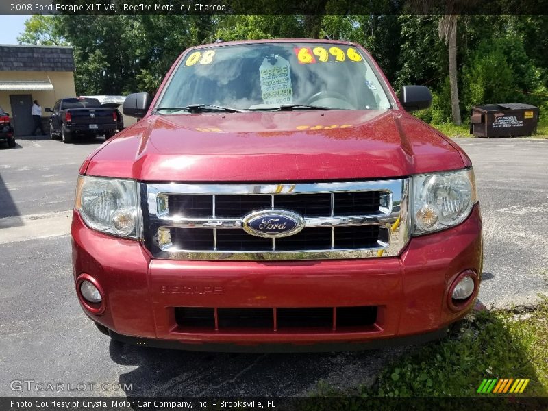 Redfire Metallic / Charcoal 2008 Ford Escape XLT V6