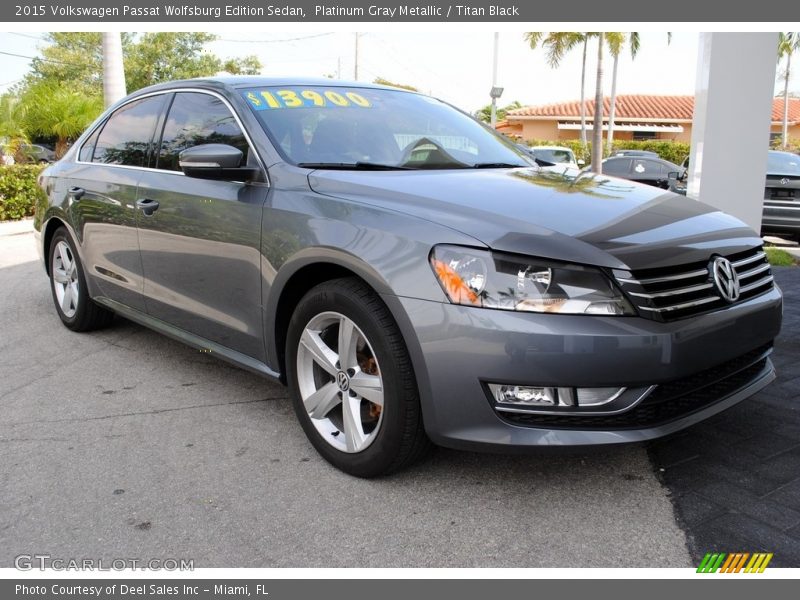 Platinum Gray Metallic / Titan Black 2015 Volkswagen Passat Wolfsburg Edition Sedan