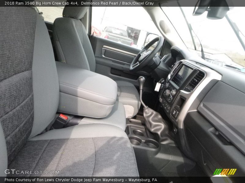 Delmonico Red Pearl / Black/Diesel Gray 2018 Ram 3500 Big Horn Crew Cab 4x4