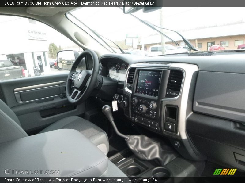 Delmonico Red Pearl / Black/Diesel Gray 2018 Ram 3500 Big Horn Crew Cab 4x4