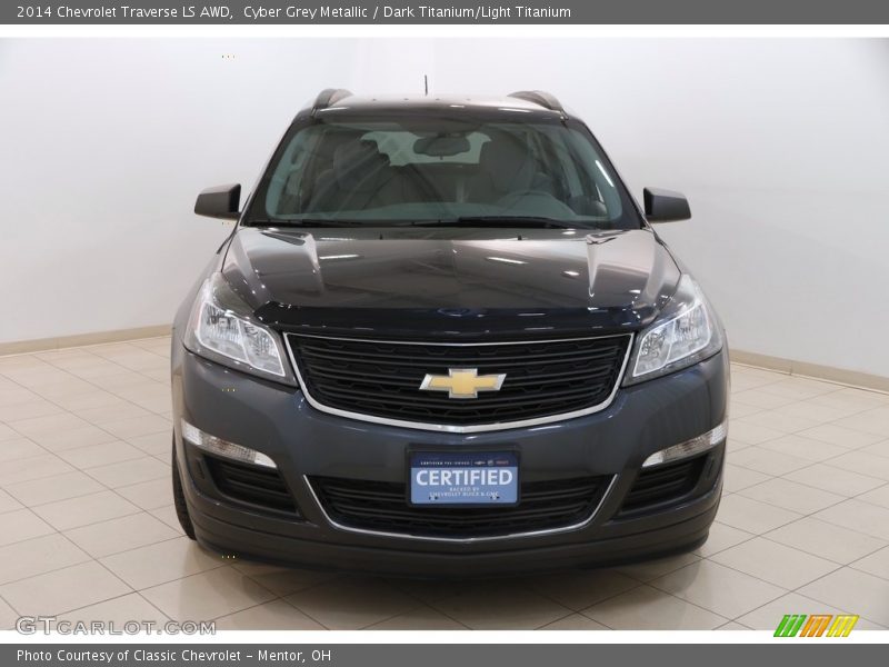 Cyber Grey Metallic / Dark Titanium/Light Titanium 2014 Chevrolet Traverse LS AWD