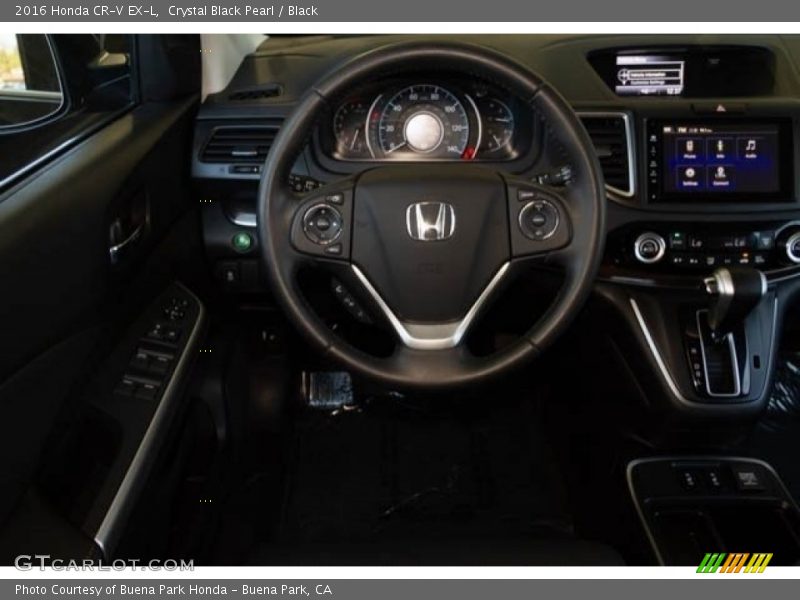 Crystal Black Pearl / Black 2016 Honda CR-V EX-L