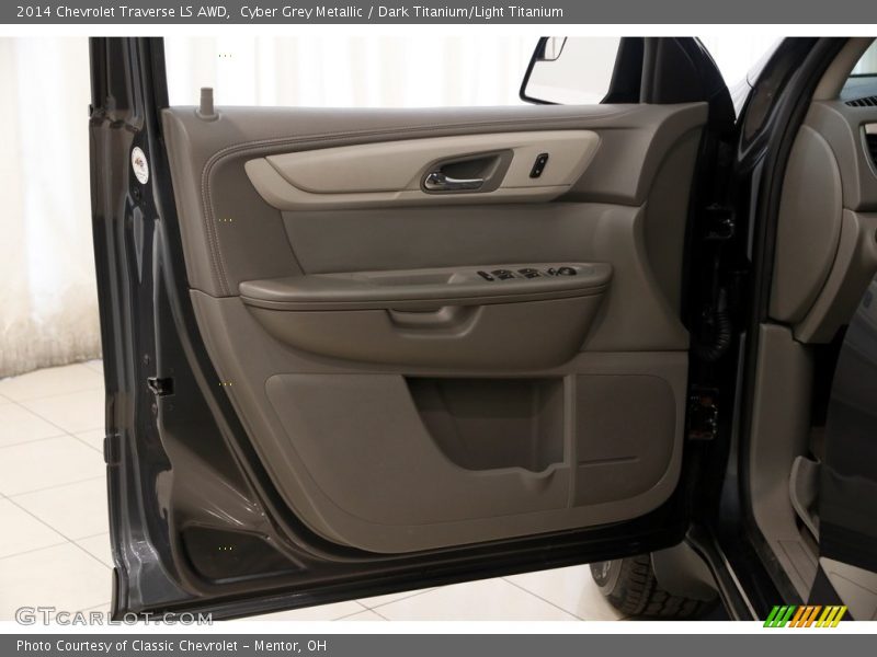 Cyber Grey Metallic / Dark Titanium/Light Titanium 2014 Chevrolet Traverse LS AWD