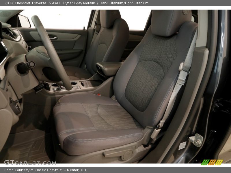 Cyber Grey Metallic / Dark Titanium/Light Titanium 2014 Chevrolet Traverse LS AWD