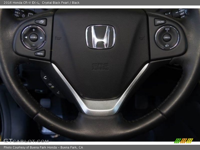 Crystal Black Pearl / Black 2016 Honda CR-V EX-L