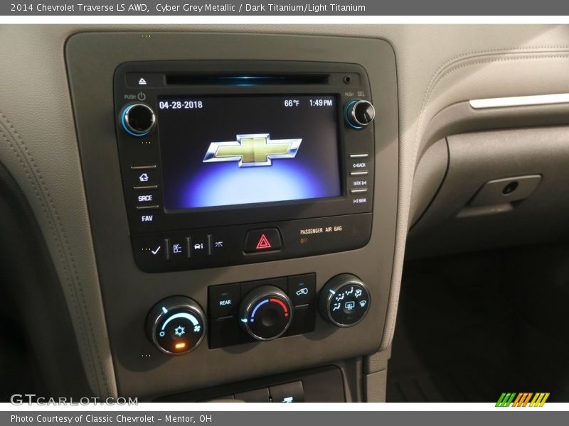 Cyber Grey Metallic / Dark Titanium/Light Titanium 2014 Chevrolet Traverse LS AWD