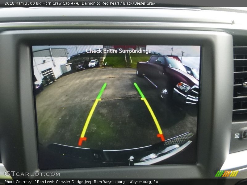 Delmonico Red Pearl / Black/Diesel Gray 2018 Ram 3500 Big Horn Crew Cab 4x4