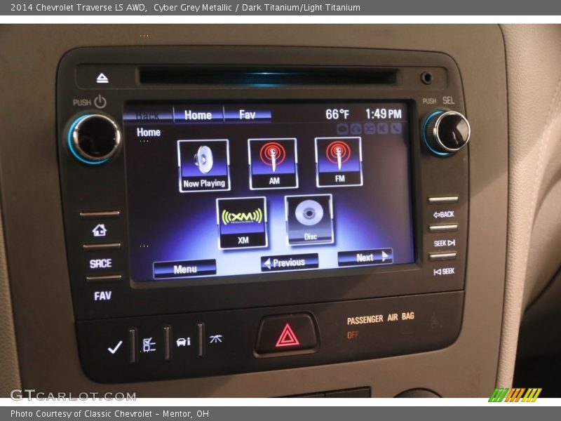 Cyber Grey Metallic / Dark Titanium/Light Titanium 2014 Chevrolet Traverse LS AWD