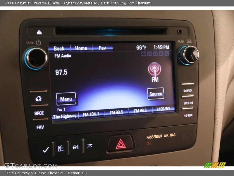Cyber Grey Metallic / Dark Titanium/Light Titanium 2014 Chevrolet Traverse LS AWD