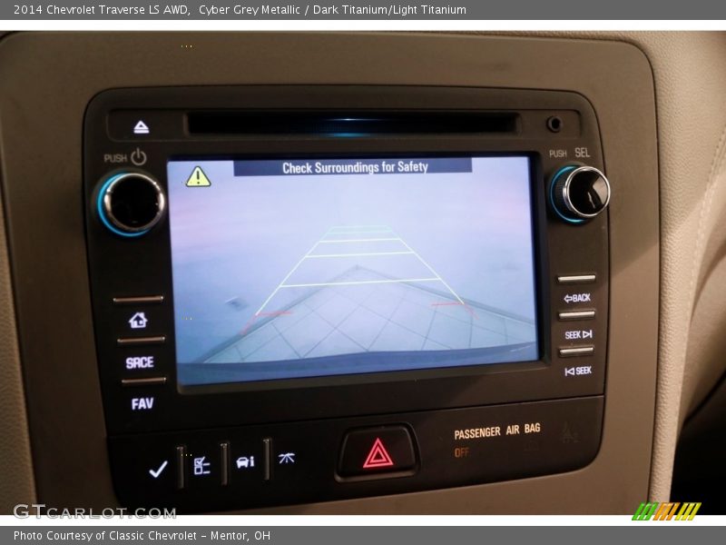 Cyber Grey Metallic / Dark Titanium/Light Titanium 2014 Chevrolet Traverse LS AWD
