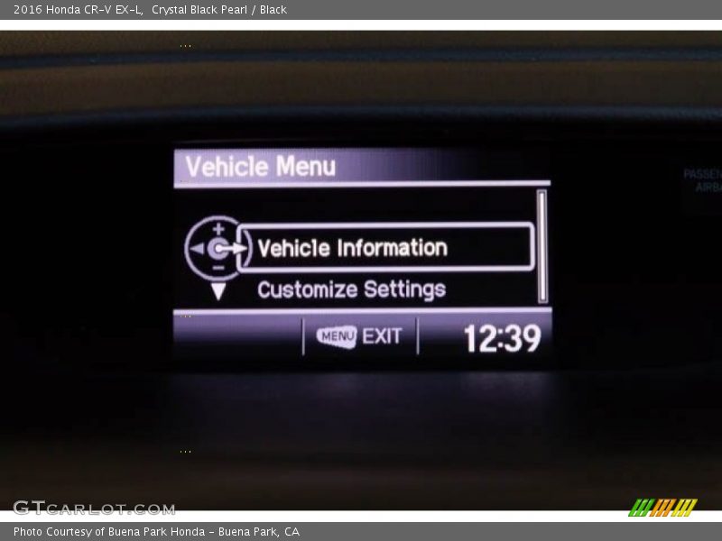Crystal Black Pearl / Black 2016 Honda CR-V EX-L