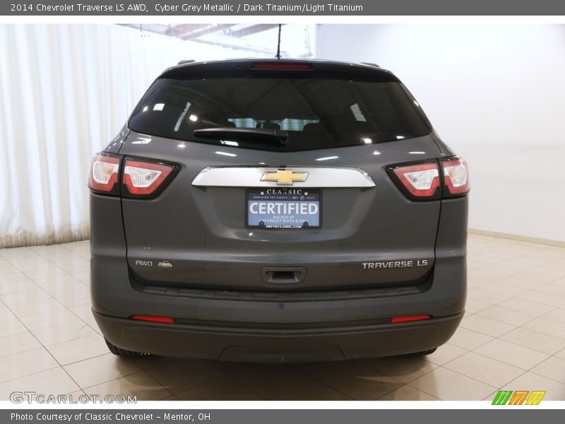 Cyber Grey Metallic / Dark Titanium/Light Titanium 2014 Chevrolet Traverse LS AWD