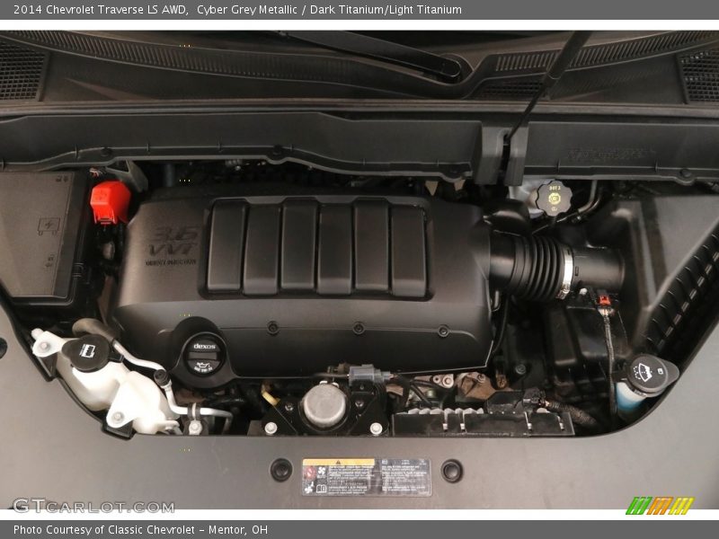 Cyber Grey Metallic / Dark Titanium/Light Titanium 2014 Chevrolet Traverse LS AWD