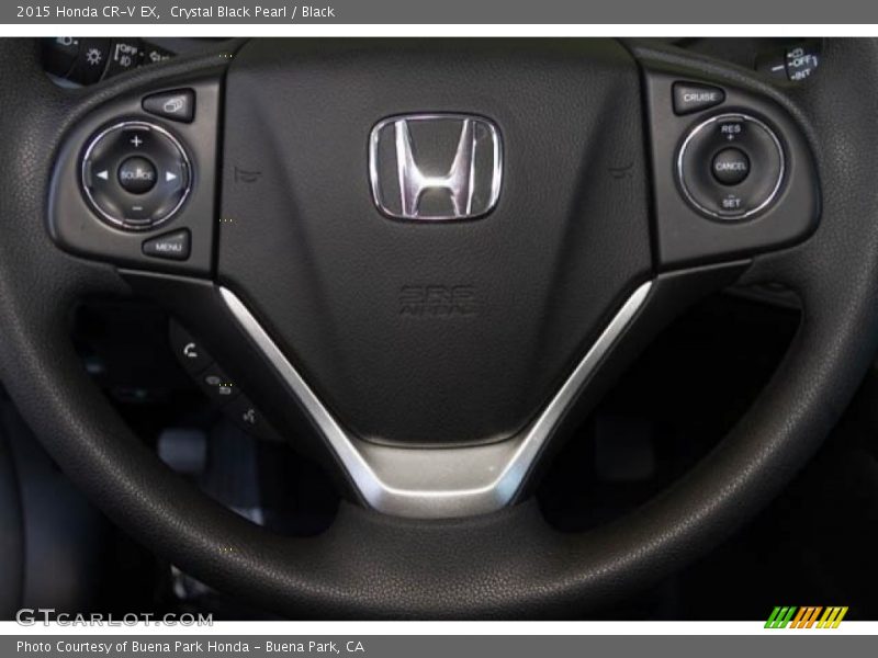 Crystal Black Pearl / Black 2015 Honda CR-V EX