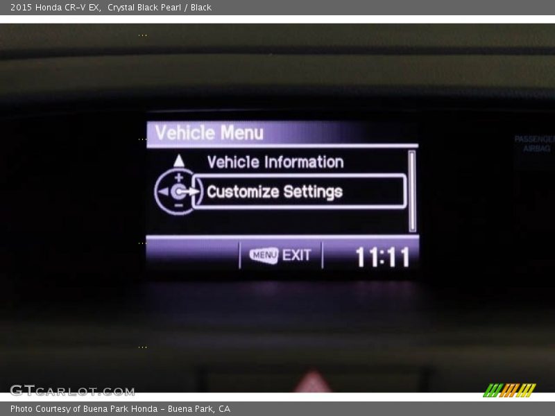 Crystal Black Pearl / Black 2015 Honda CR-V EX