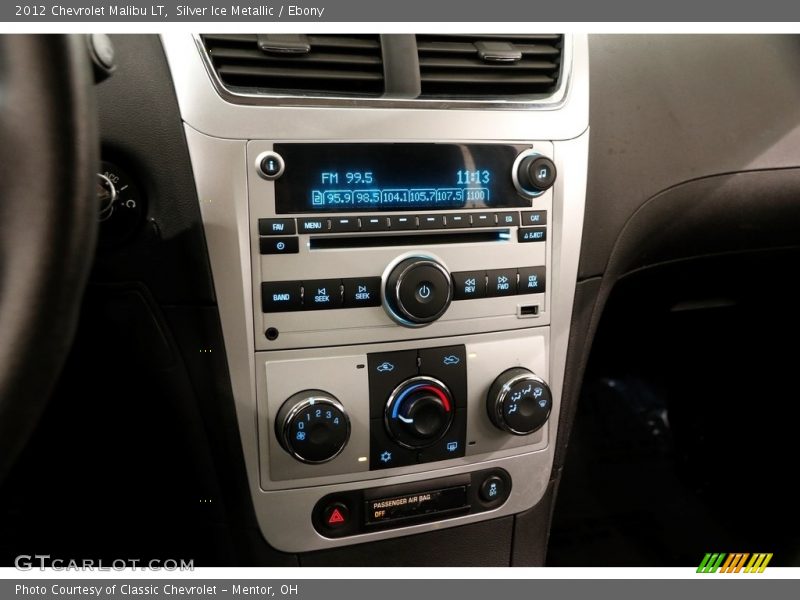Silver Ice Metallic / Ebony 2012 Chevrolet Malibu LT