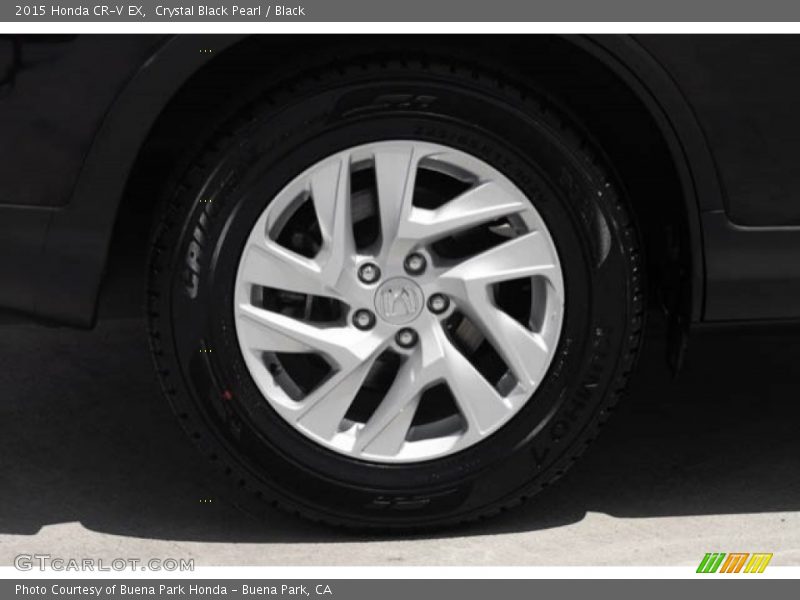Crystal Black Pearl / Black 2015 Honda CR-V EX