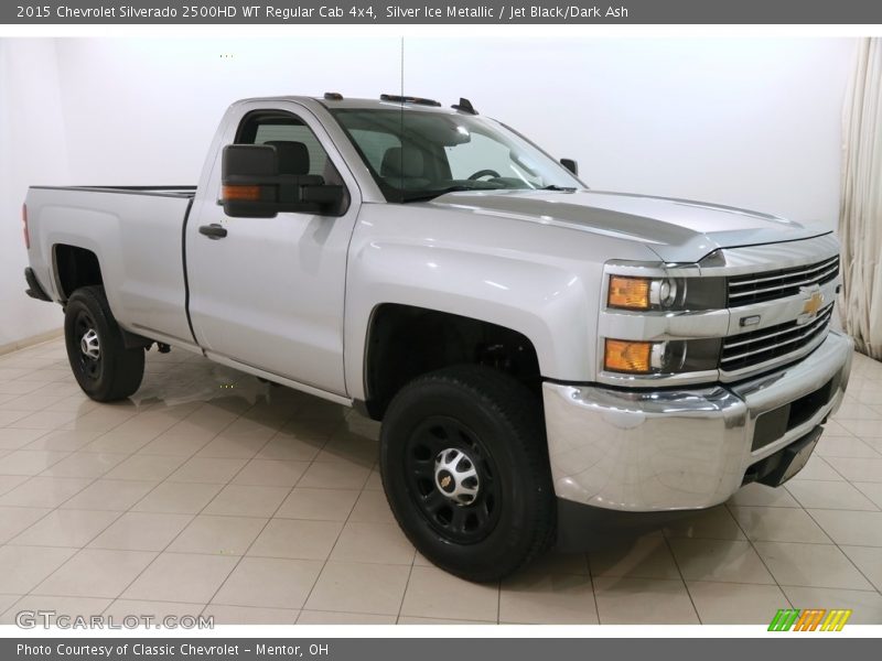 Silver Ice Metallic / Jet Black/Dark Ash 2015 Chevrolet Silverado 2500HD WT Regular Cab 4x4