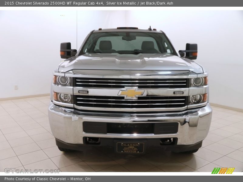 Silver Ice Metallic / Jet Black/Dark Ash 2015 Chevrolet Silverado 2500HD WT Regular Cab 4x4