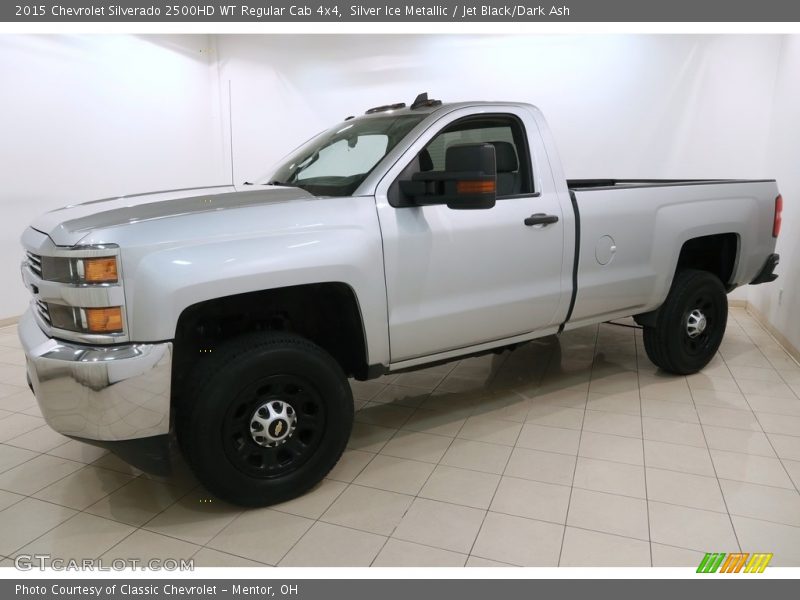 Silver Ice Metallic / Jet Black/Dark Ash 2015 Chevrolet Silverado 2500HD WT Regular Cab 4x4