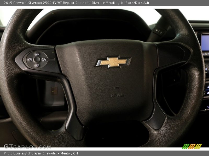 Silver Ice Metallic / Jet Black/Dark Ash 2015 Chevrolet Silverado 2500HD WT Regular Cab 4x4
