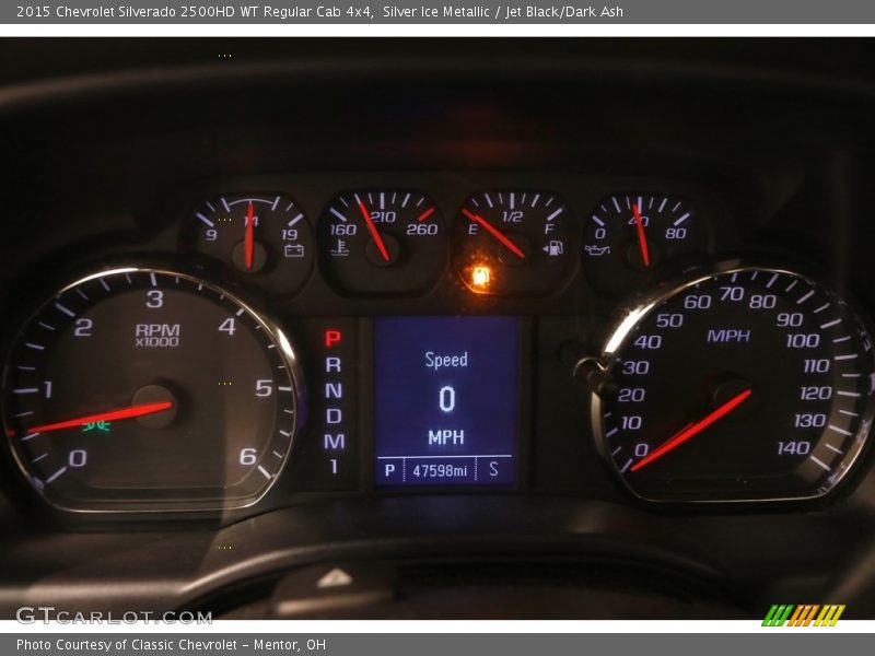 Silver Ice Metallic / Jet Black/Dark Ash 2015 Chevrolet Silverado 2500HD WT Regular Cab 4x4