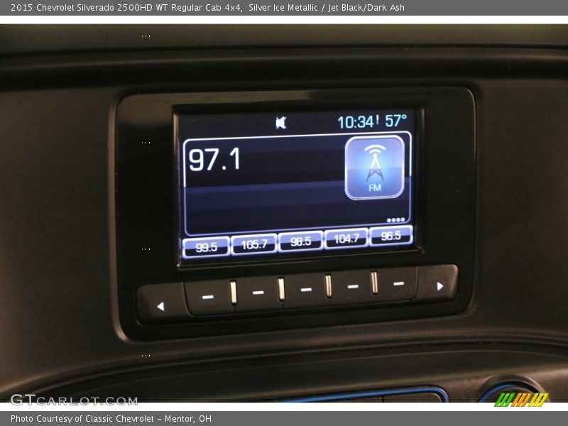 Silver Ice Metallic / Jet Black/Dark Ash 2015 Chevrolet Silverado 2500HD WT Regular Cab 4x4