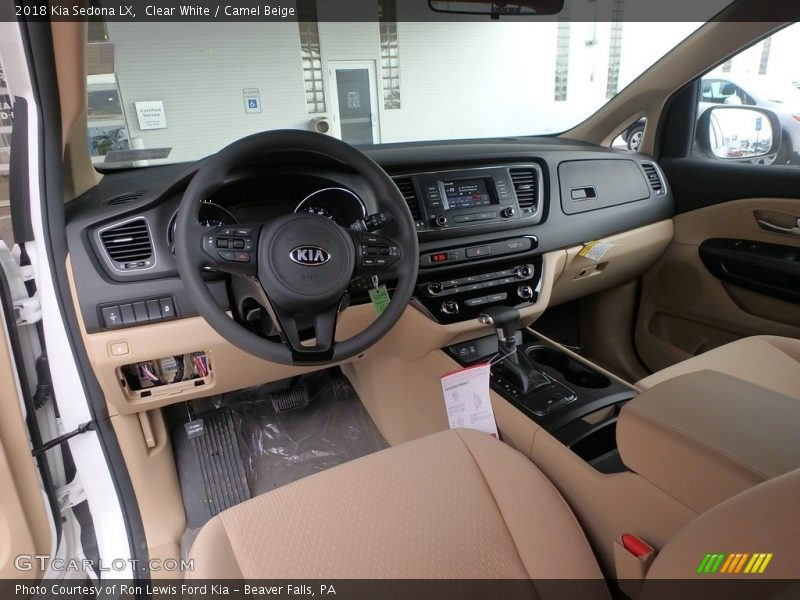  2018 Sedona LX Camel Beige Interior