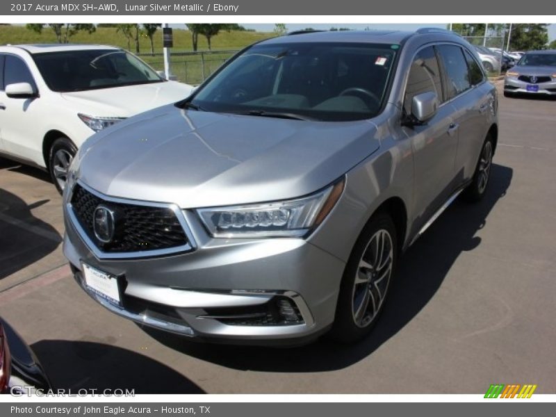 Lunar Silver Metallic / Ebony 2017 Acura MDX SH-AWD