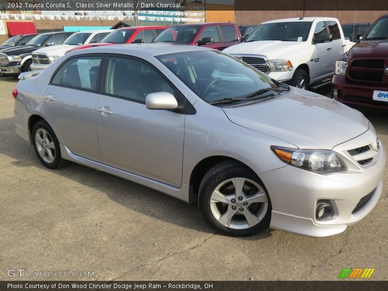 Classic Silver Metallic / Dark Charcoal 2012 Toyota Corolla S