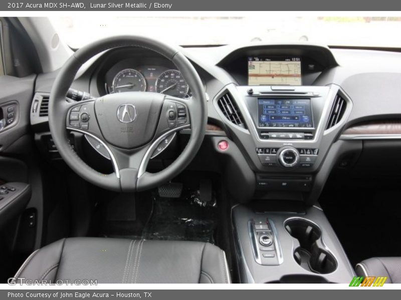 Lunar Silver Metallic / Ebony 2017 Acura MDX SH-AWD