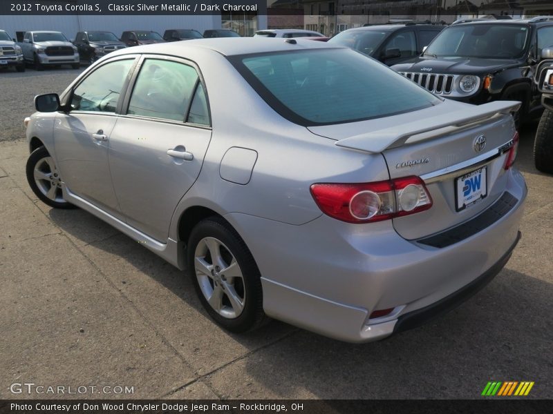 Classic Silver Metallic / Dark Charcoal 2012 Toyota Corolla S