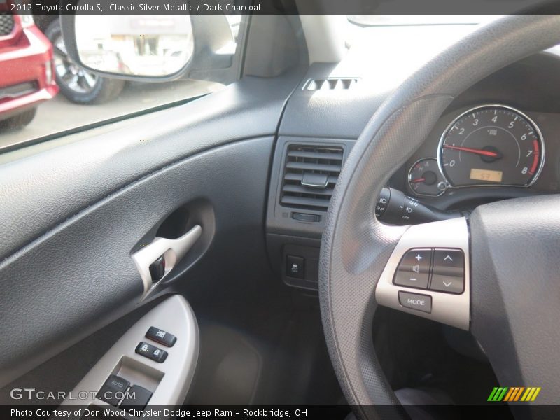 Classic Silver Metallic / Dark Charcoal 2012 Toyota Corolla S