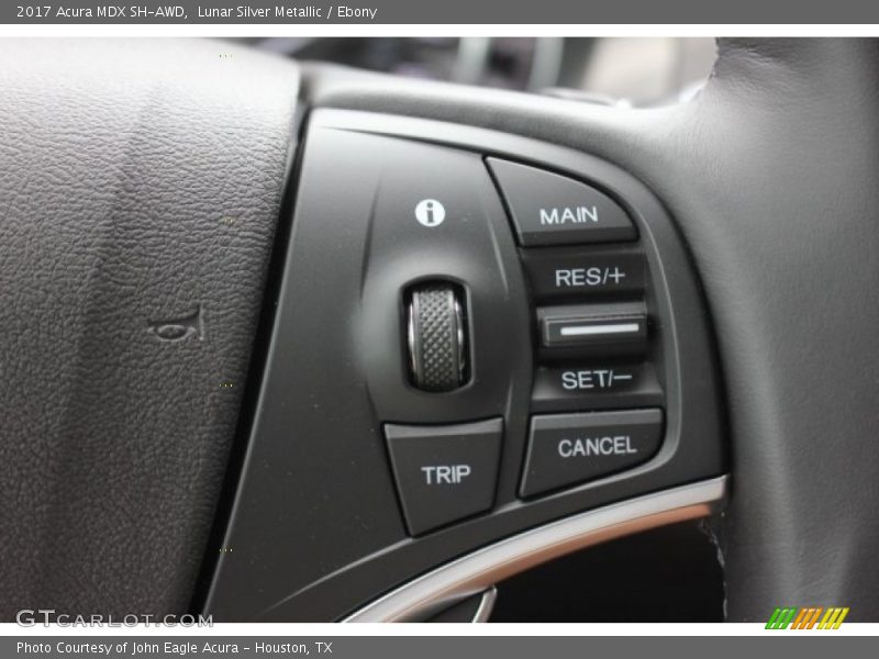Lunar Silver Metallic / Ebony 2017 Acura MDX SH-AWD