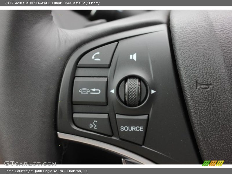 Lunar Silver Metallic / Ebony 2017 Acura MDX SH-AWD