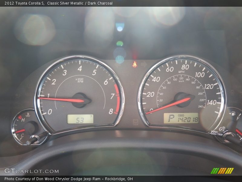 Classic Silver Metallic / Dark Charcoal 2012 Toyota Corolla S