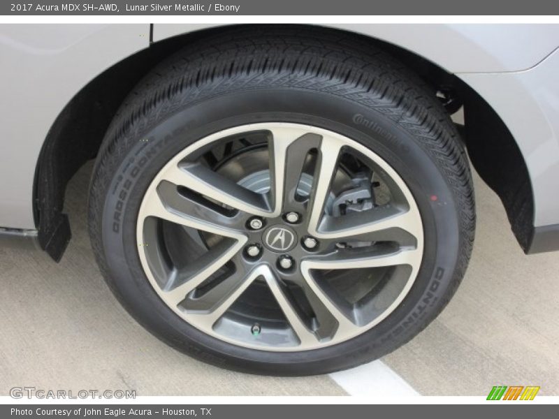 Lunar Silver Metallic / Ebony 2017 Acura MDX SH-AWD